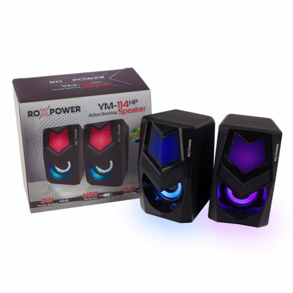 Гейминг аудио колони ROXPOWER 2.0 RGB - YM-114HP