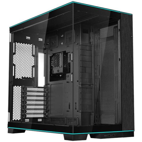 Кутия Lian Li PC-O11 Dynamic EVO RGB Mid-Tower, TG, Черна