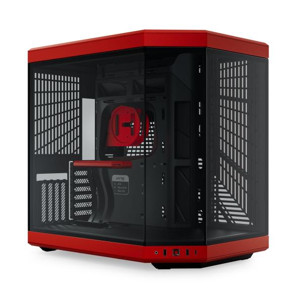 Кутия HYTE Y70 Tempered Glass Black/Red