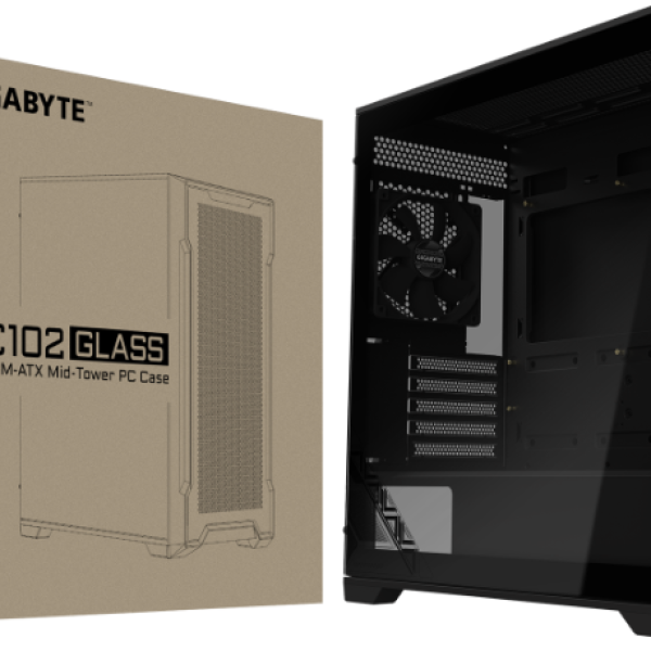 Кутия Gigabyte C102 Glass Black Mid-Tower