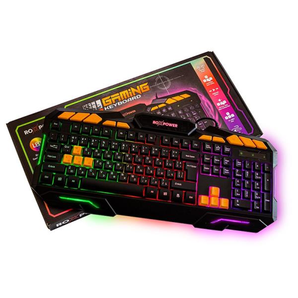 Гейминг компютърна клавиатура ROXPOWER G-8100 Gaming LED