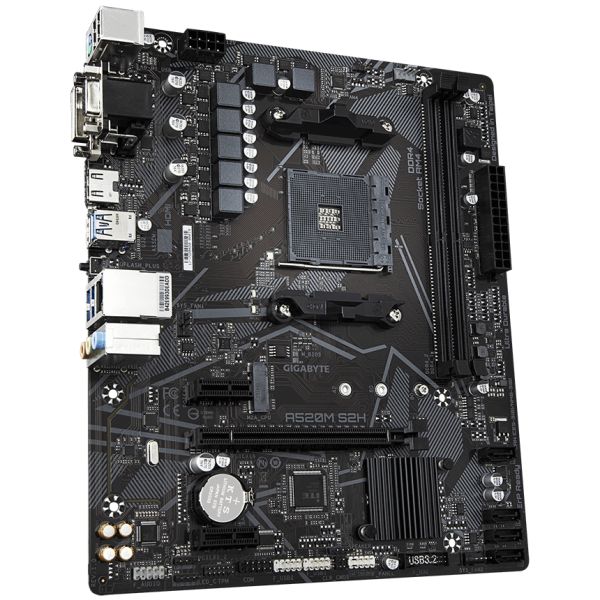 Дънна платка GIGABYTE A520M-S2H, Socket AM4