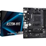 Дънна платка ASRock A520M-HVS, Socket AM4, mATX