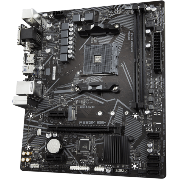 Дънна платка GIGABYTE A520M-S2H, Socket AM4