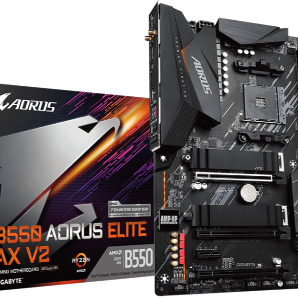 Дънна платка GIGABYTE B550 AORUS ELITE AX V2 Socket AM4