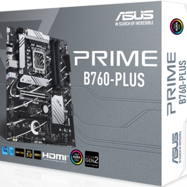 Дънна платка ASUS PRIME B760-PLUS DDR5, LGA 1700, ATX