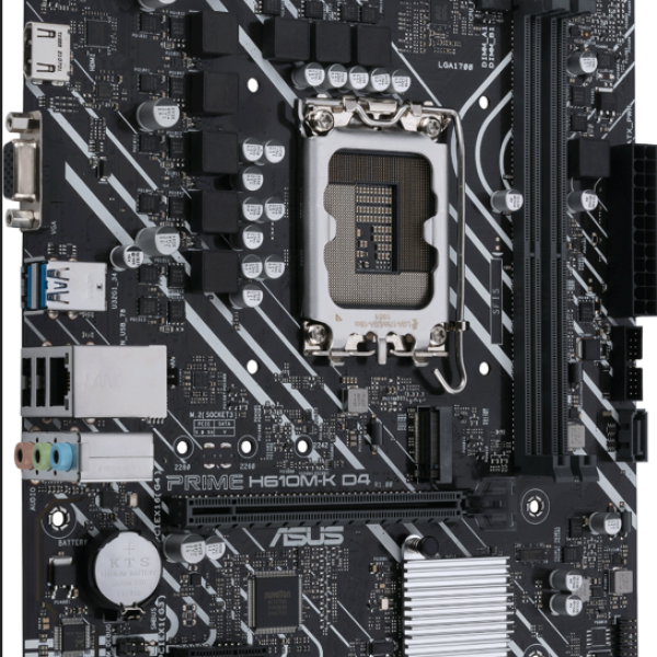 Дънна платка ASUS PRIME H610M-K D4, LGA 1700 mATX