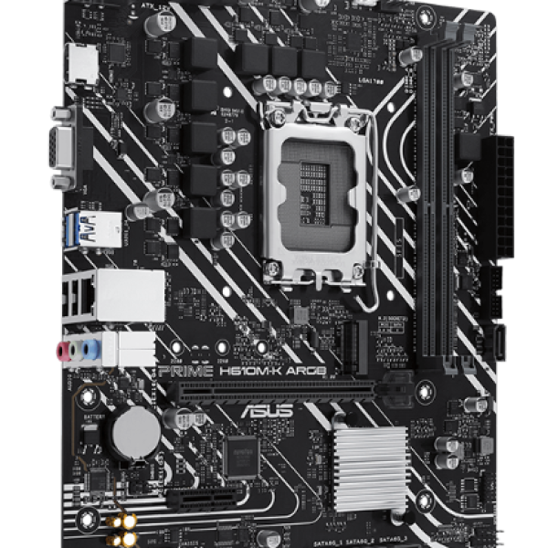 Дънна платка ASUS PRIME H610M-K ARGB D5, LGA 1700 mATX