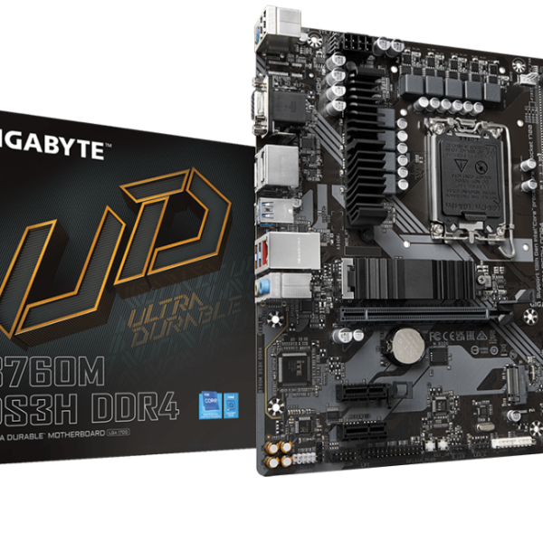 Дънна платка GIGABYTE B760M DS3H, socket 1700, ATX