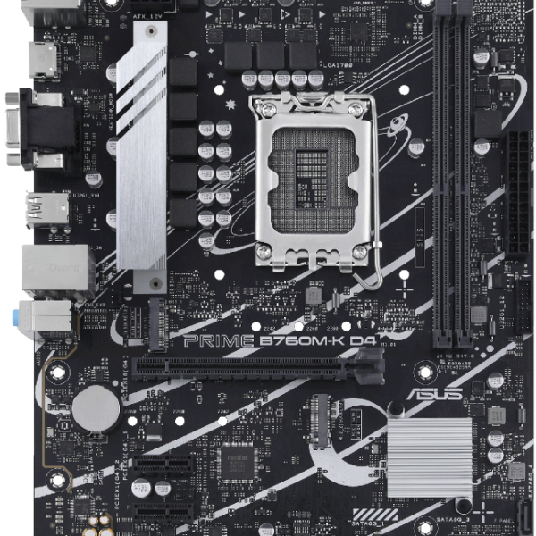 Дънна платка ASUS PRIME B760M-K D4, LGA 1700, mATX