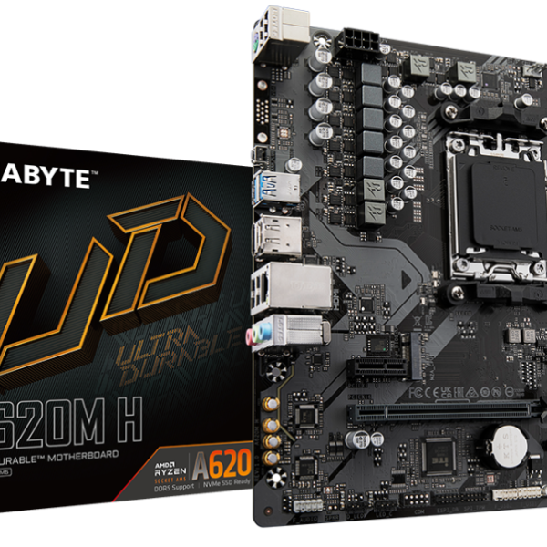 Дънна платка GIGABYTE A620M H socket AM5, DDR5