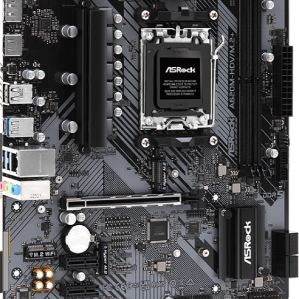 Дънна платка ASROCK A620M-HDV M.2+, Socket AM5, mATX