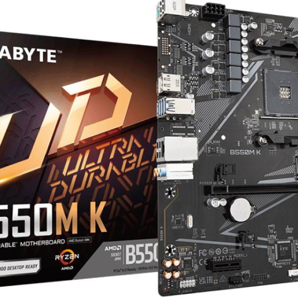 Дънна платка GIGABYTE B550M K 4 x DDR4