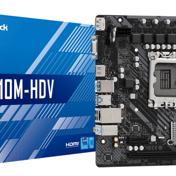 Дънна платка ASRock H610M-HDV, LGA1700, mATX