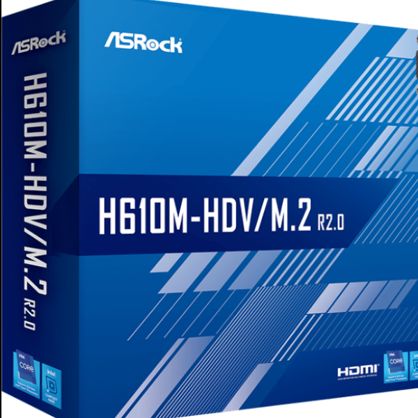 Дънна платка ASRock H610M-HDV/M.2 R 2.0, LGA1700, DDR4, mATX