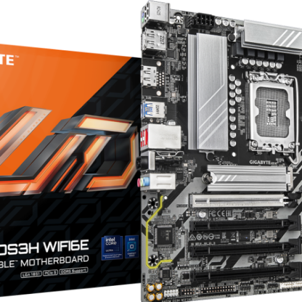 Дънна платка GIGABYTE B860M DS3H WIFI 6E, LGA 1851