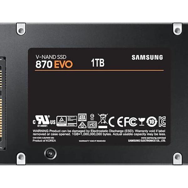 SSD SAMSUNG 870 EVO SATA 2.5”, 1TB, SATA 6 Gb/s, MZ-77E1T0B/EU