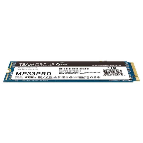 SSD Team Group MP33 PRO, M.2 2280 NVMe, 1TB,  PCIe Gen3x4