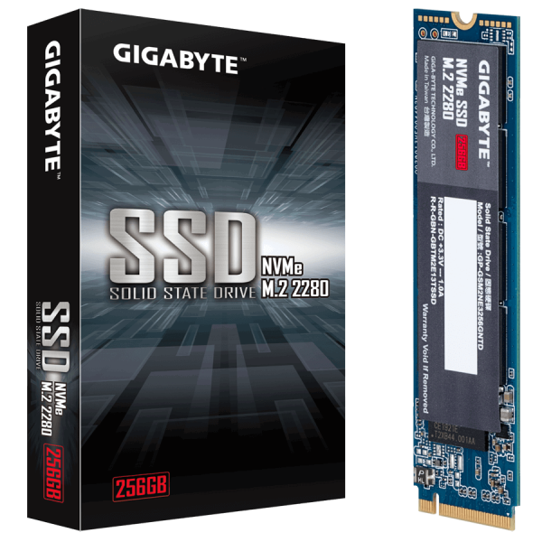 SSD Gigabyte M.2 NVMe PCIe Gen 3 SSD 256GB