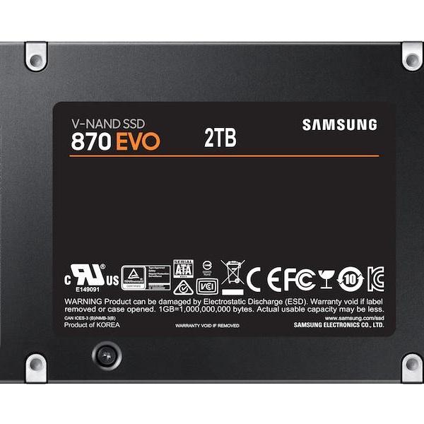 SSD SAMSUNG 870 EVO SATA 2.5”, 2TB, SATA 6 Gb/s, MZ-77E2T0B/EU