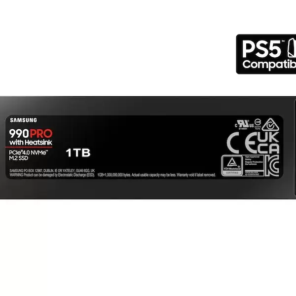 SSD SAMSUNG 990 PRO с Heatsink 1TB M.2 Type 2280, MZ-V9P1T0GW