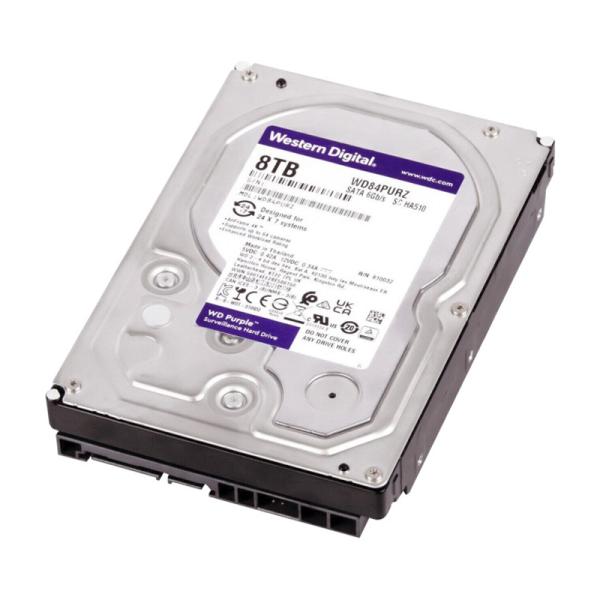 Твърд диск HDD за видеонаблюдение WD PURPLE 8TB 3.5