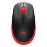 Безжична компютърна мишка Logitech M190 червена