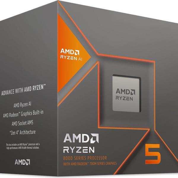 Процесор AMD RYZEN 5 8500G, 6-Core 3.5 GHz (Up to 5.0GHz) 16MB Cache, 65W, AM5, BOX