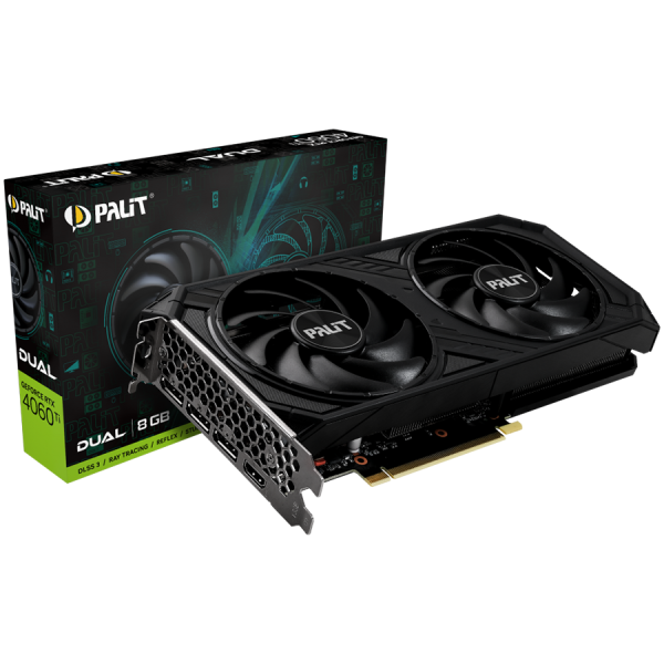 Видео карта PALIT RTX4060TI DUAL 8GB GDDR6